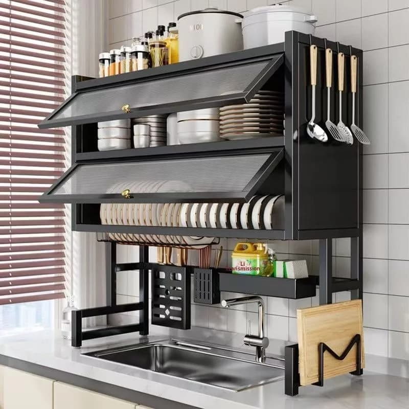 Escurridor de Platos doble tapa 65 cm