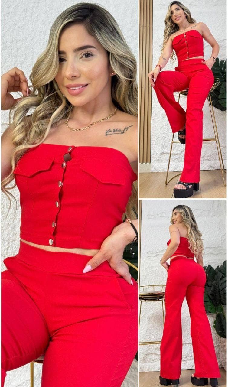  Conjunto pantalón y chalecostraple 2172