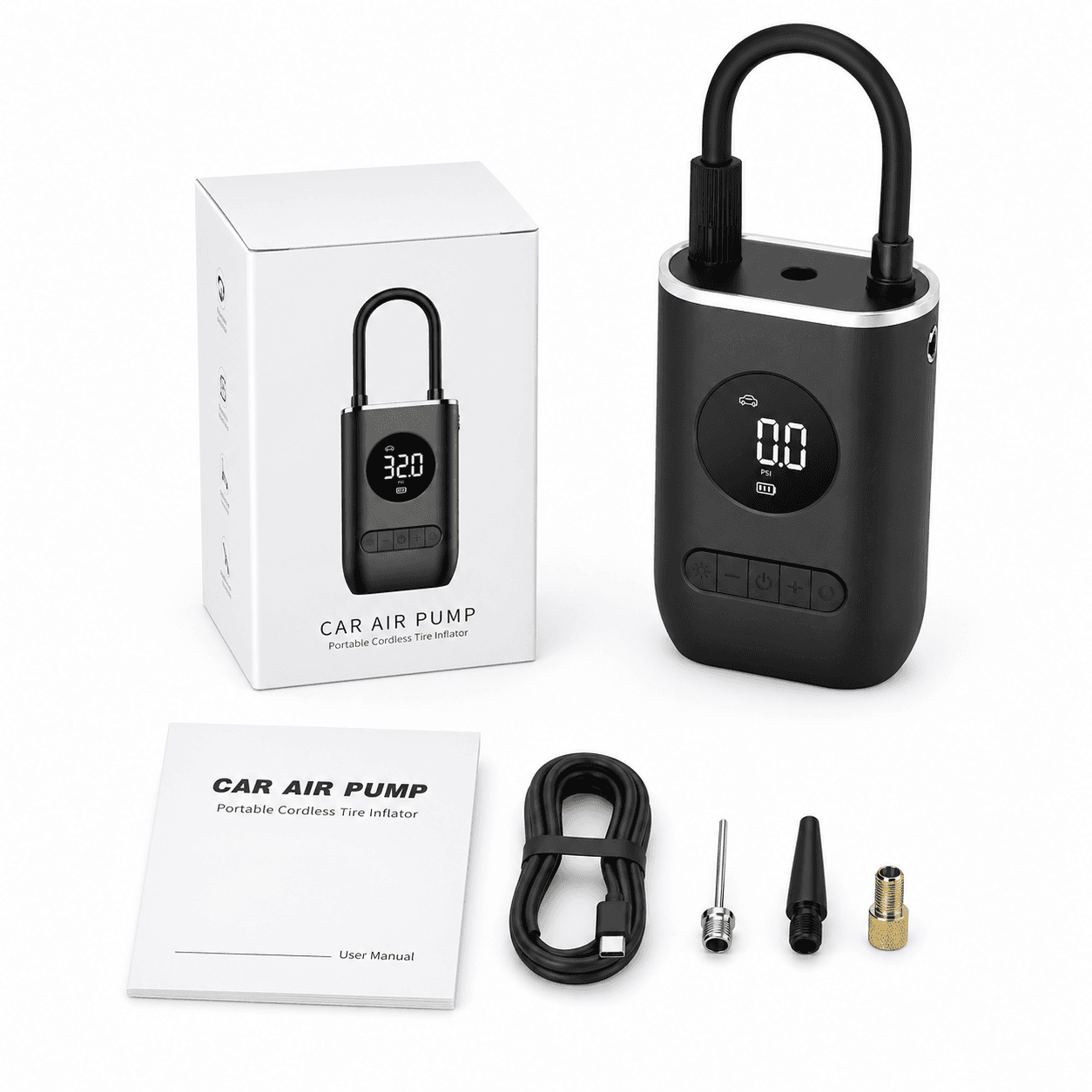 A043 COMPRESOR MINIPORTÁTIL RECARGABLE