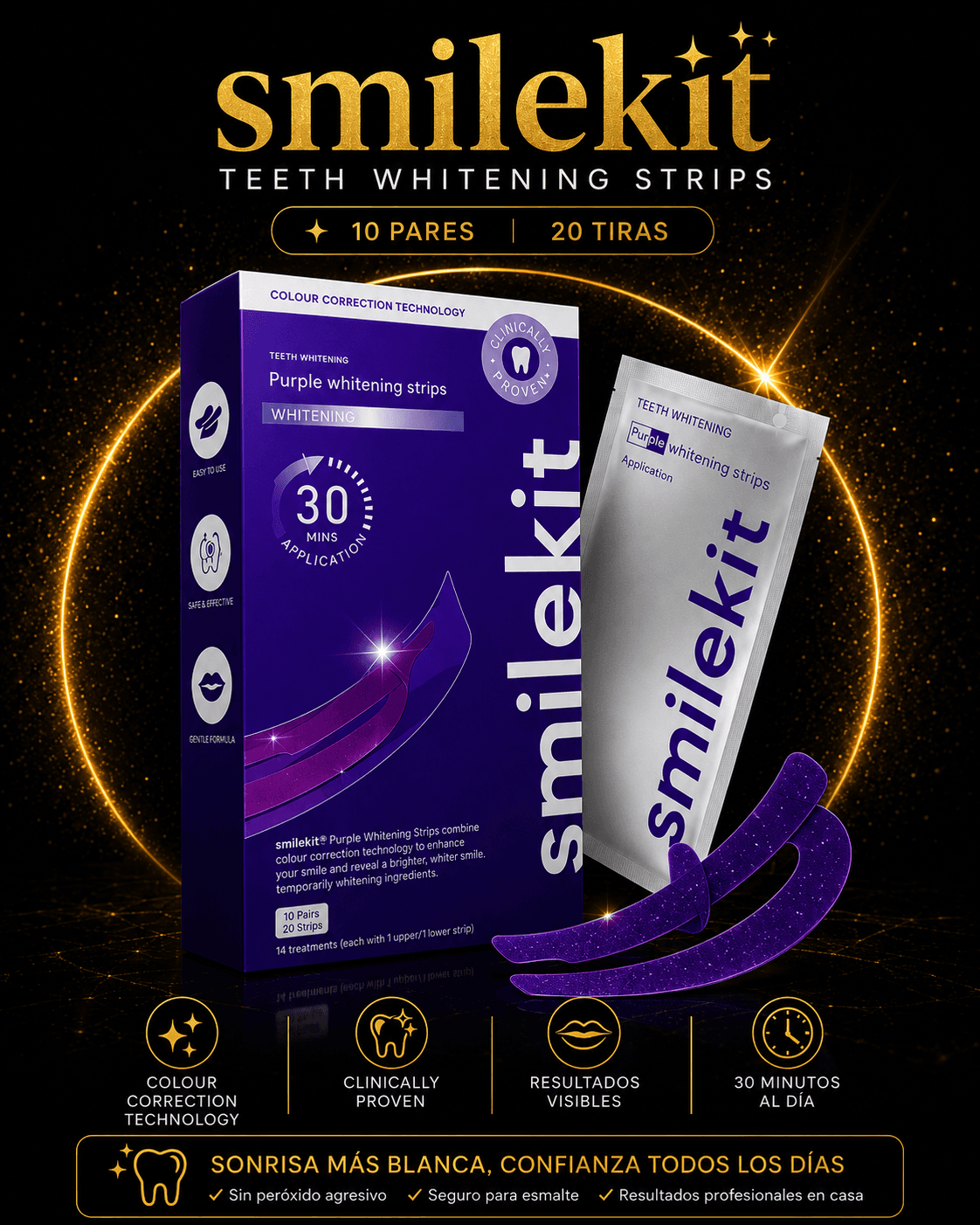 Smilekit cintas blanqueadoras
