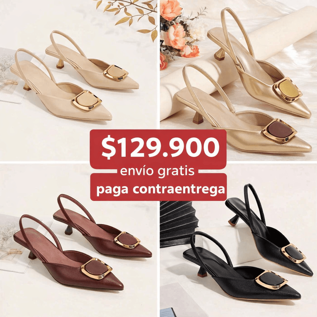  SLINGBACKS de tacón bajo