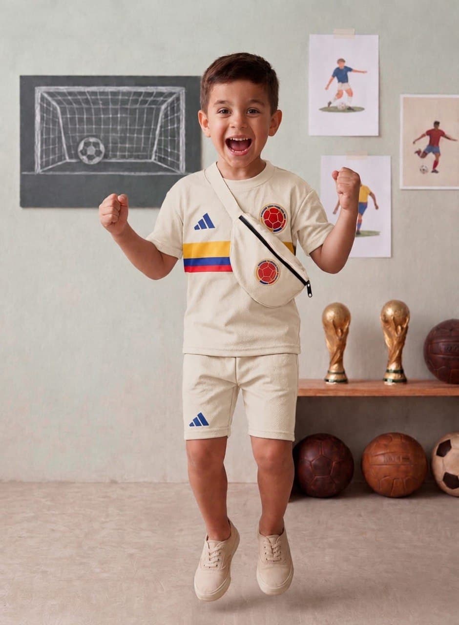 Set pantaloneta camiseta y canguro KDS1