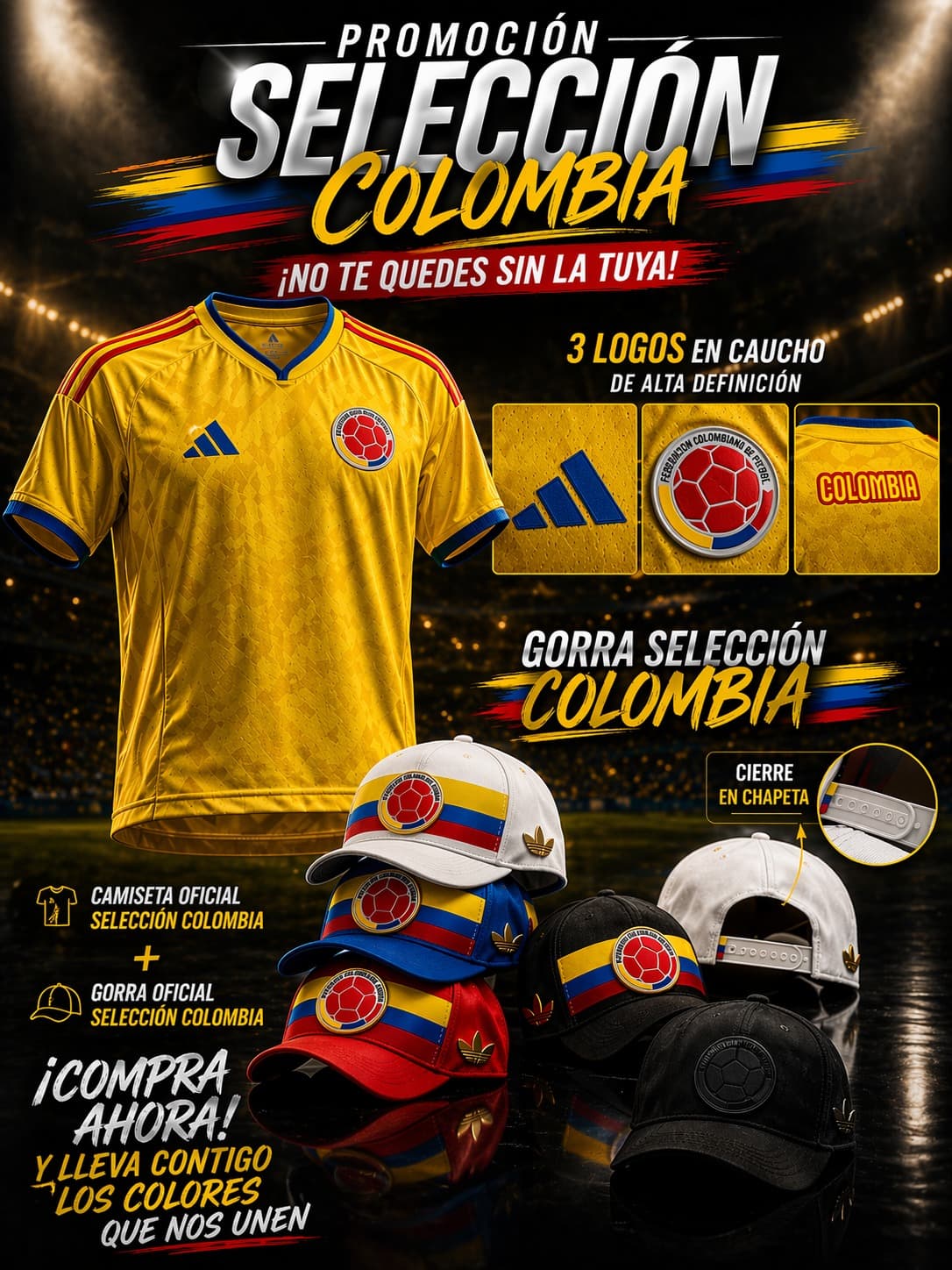 Combo camiseta + gorra seleccion