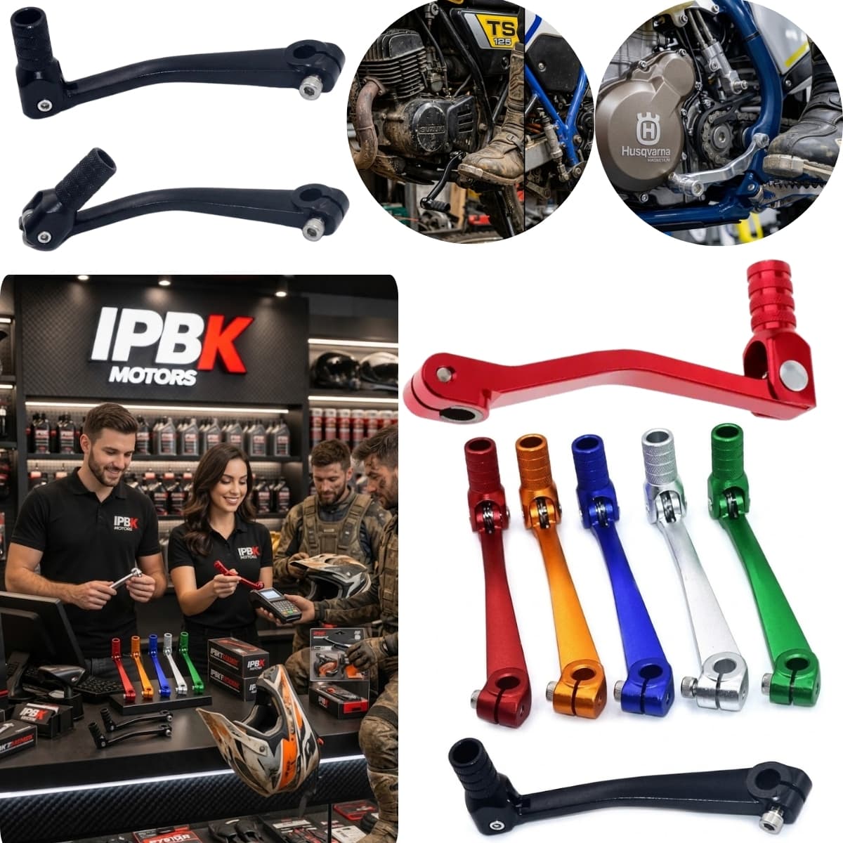 Pedal palanca cambios lujo retractil