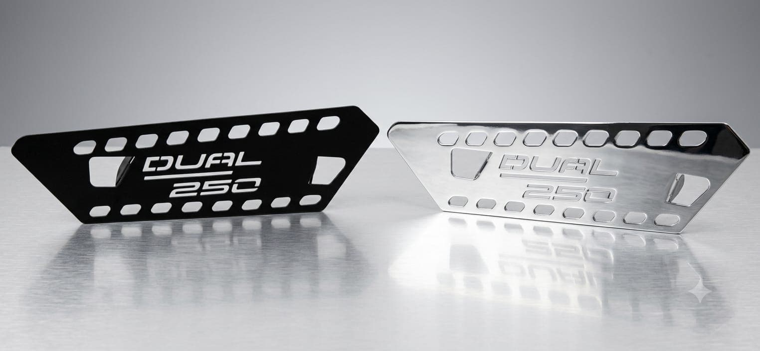 Protector mofle lamina cf dual 250