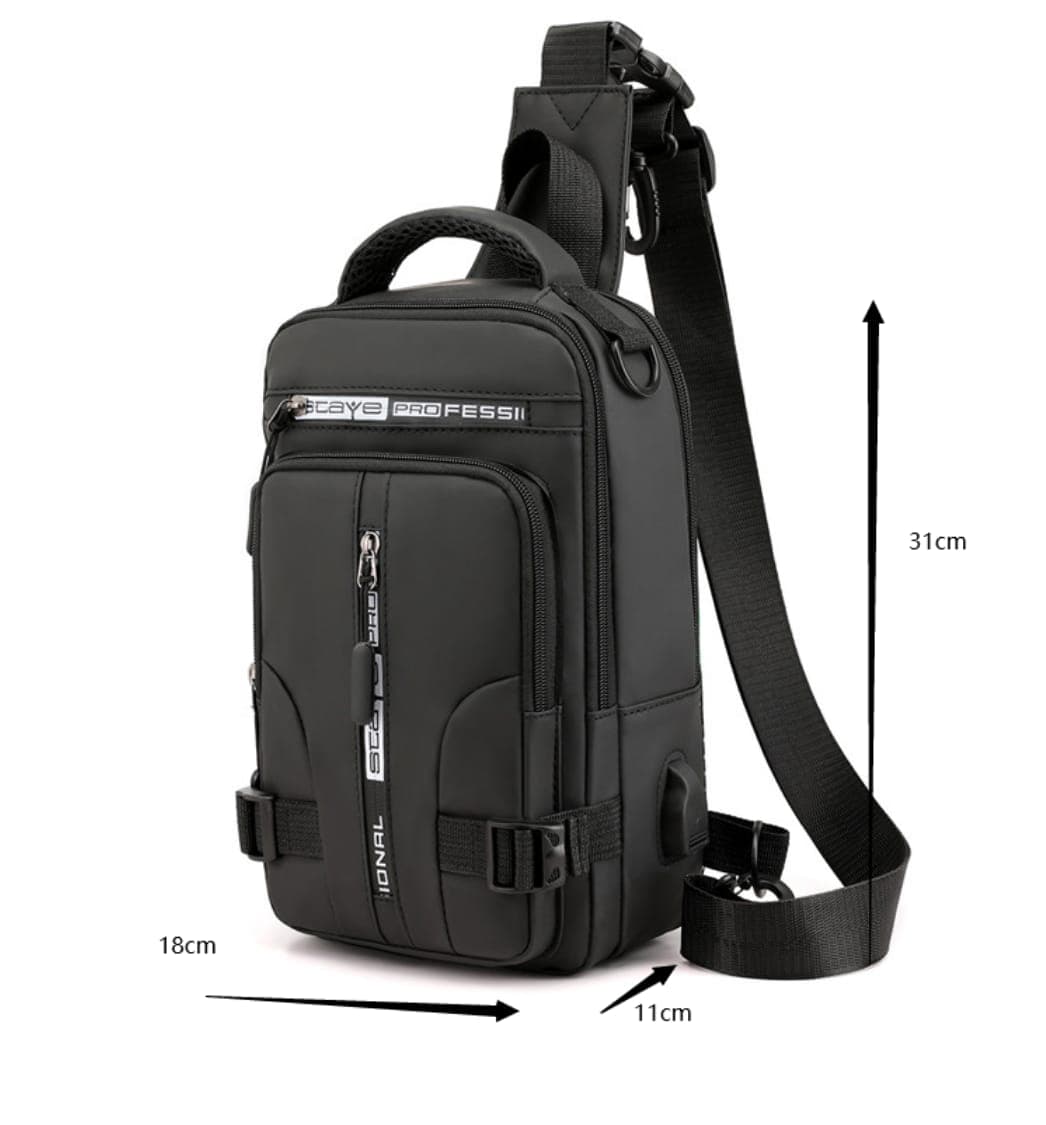 Bolso pechera morral 3 en 1 de lujo cuer