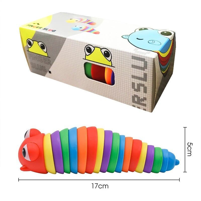 Gusano Arco Iris 3D Slug Fidget Juguete