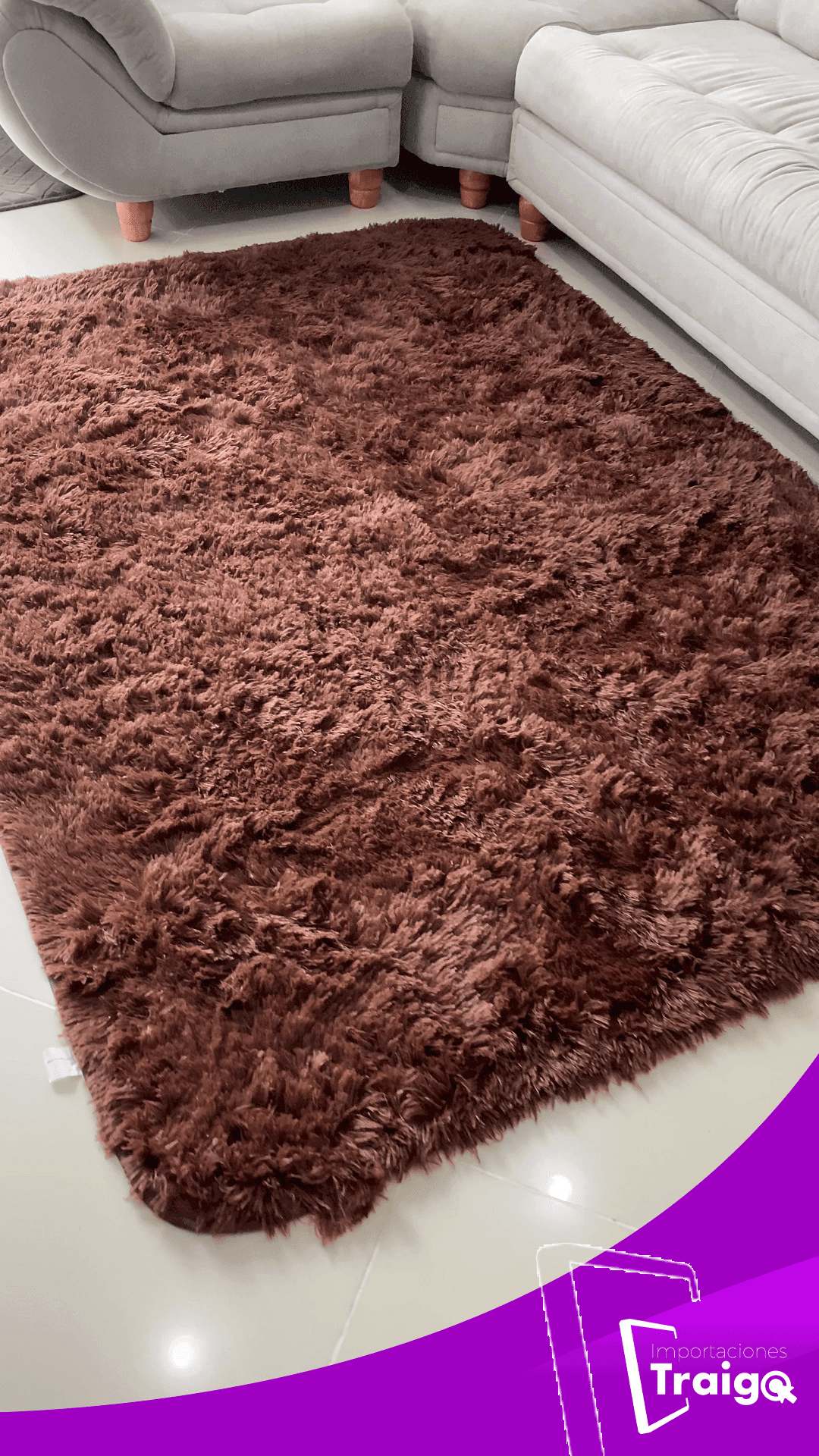 ALFOMBRA UNICOLOR PELUCHE 2 mtr x 1,50