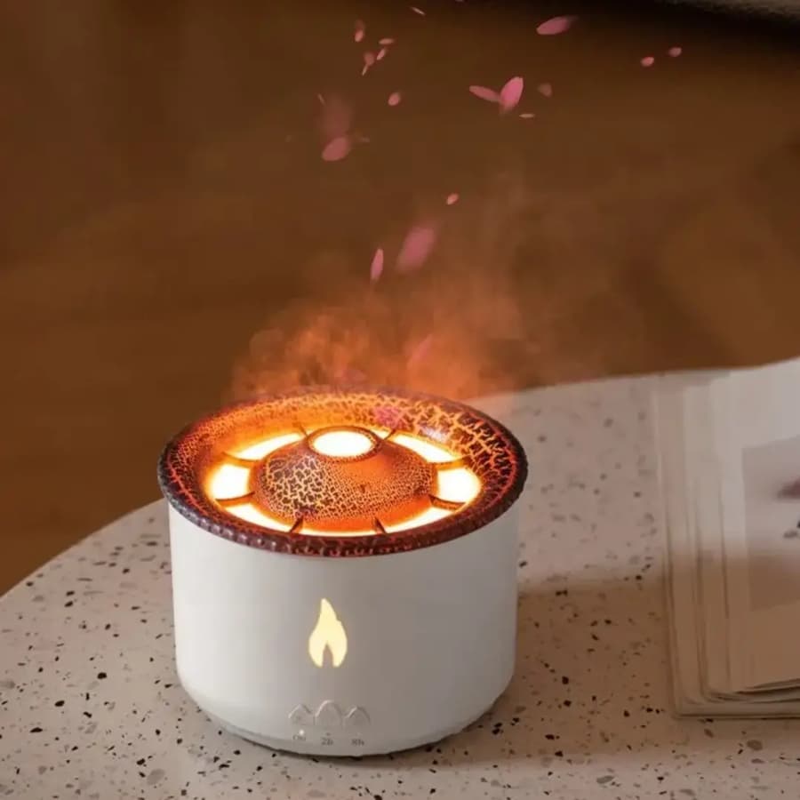Humidificador Luz Led Volcan Difusor