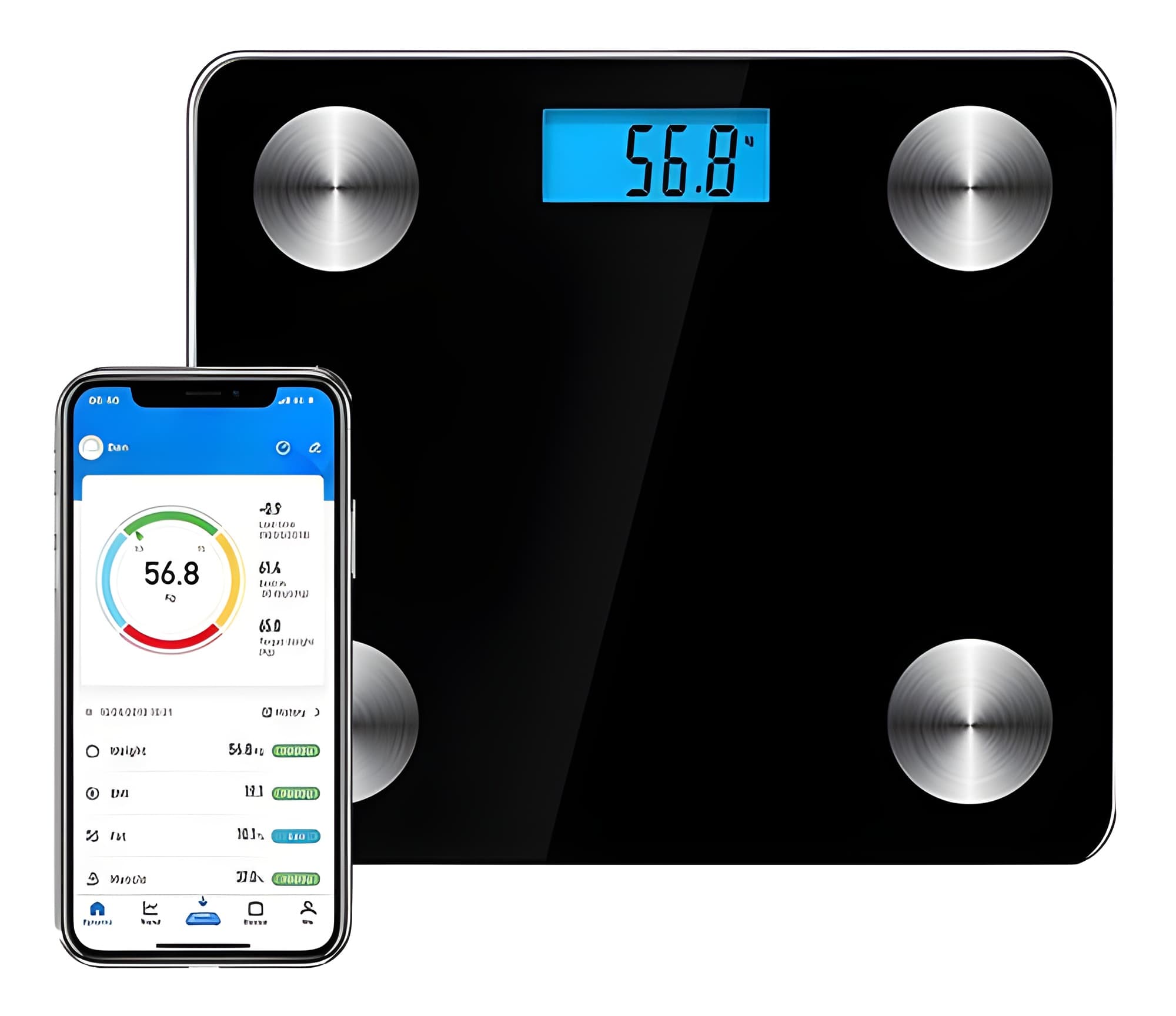 Pesa Inteligente Bluetooth Corporal180KG