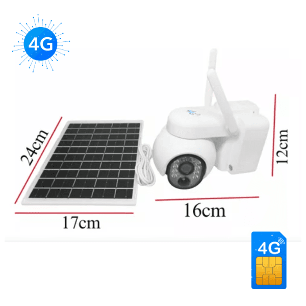 A049 camara solar de lujo 4g
