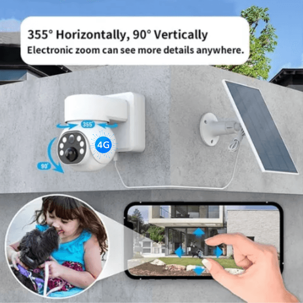 A049 CAMARA SOLAR 4G 1080P 4K 1 LENTE