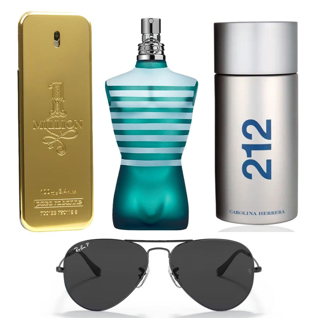 ONEMILLION+LEMALECAJA+212MEN+GAFASRAYBAN