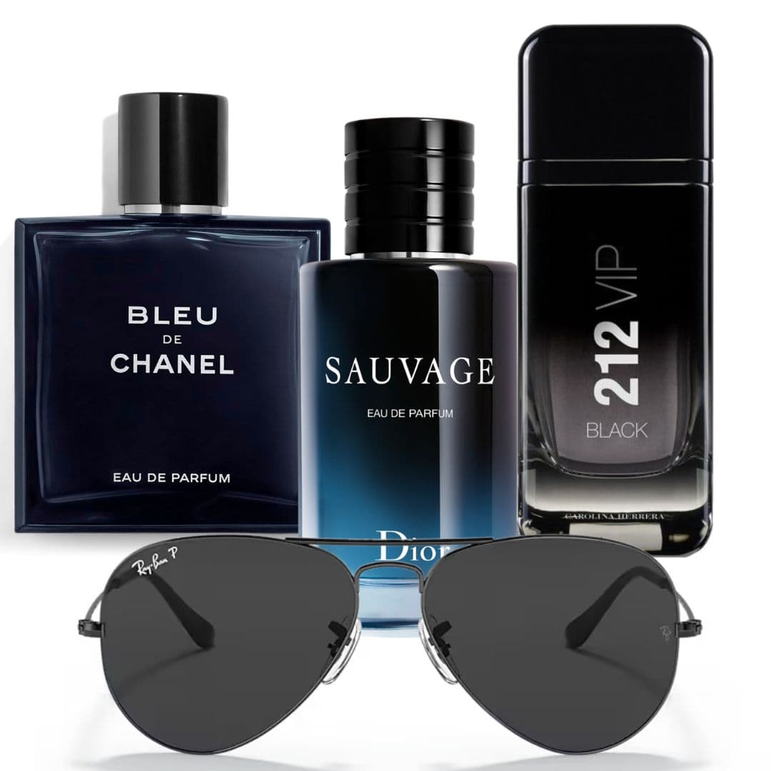 Sauvage+bleu+vipblack+gafas rayban