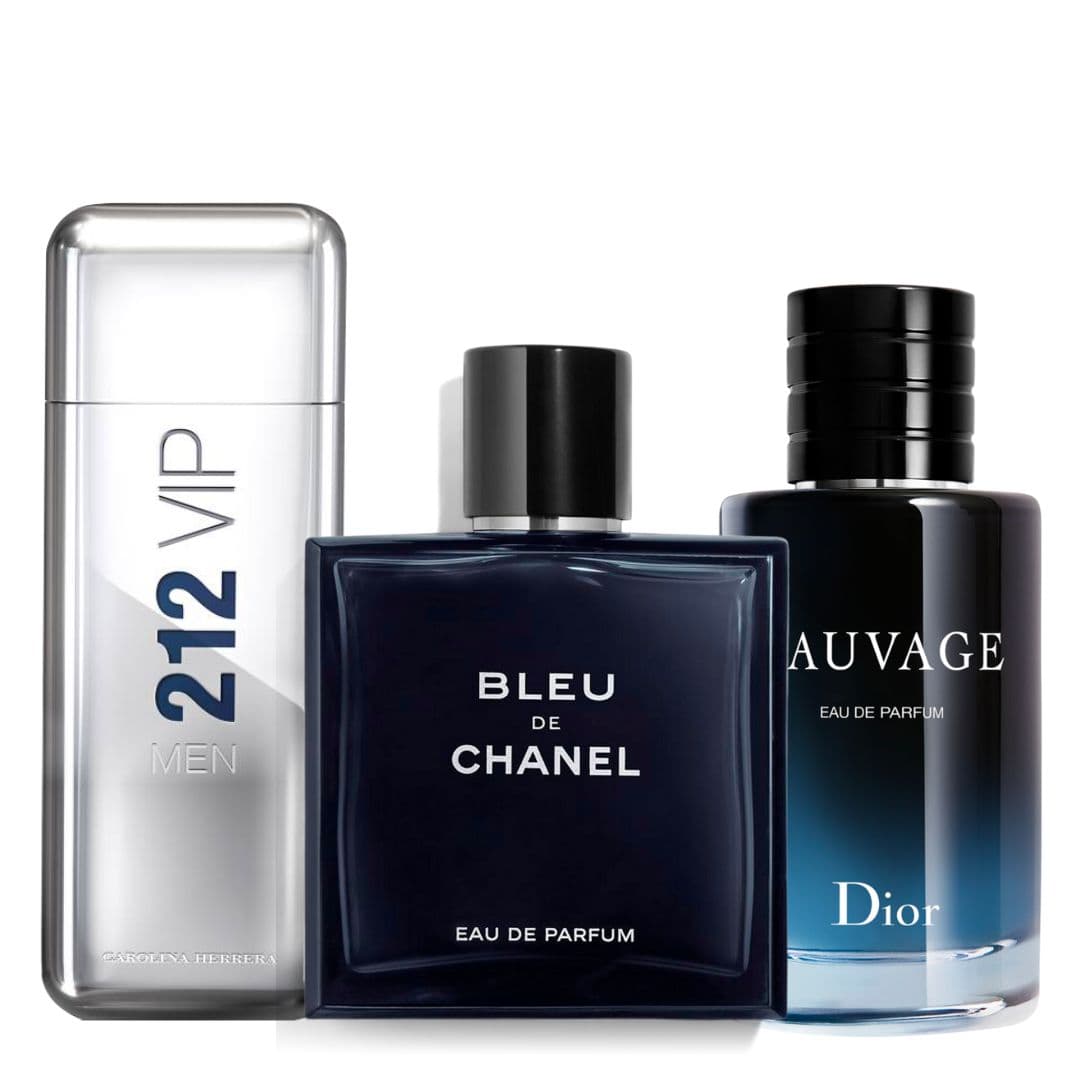 Kit perfum (212vipmen+bleu+sauvage) 1.1