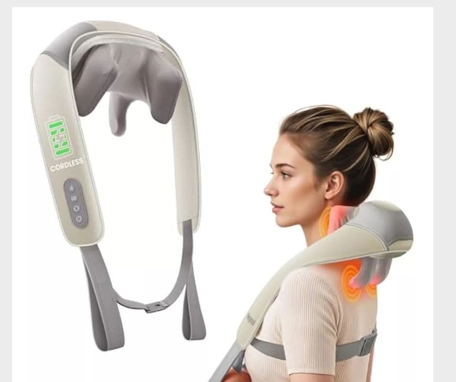 Masajeador De Cuello Inalámbrico Con Calor.