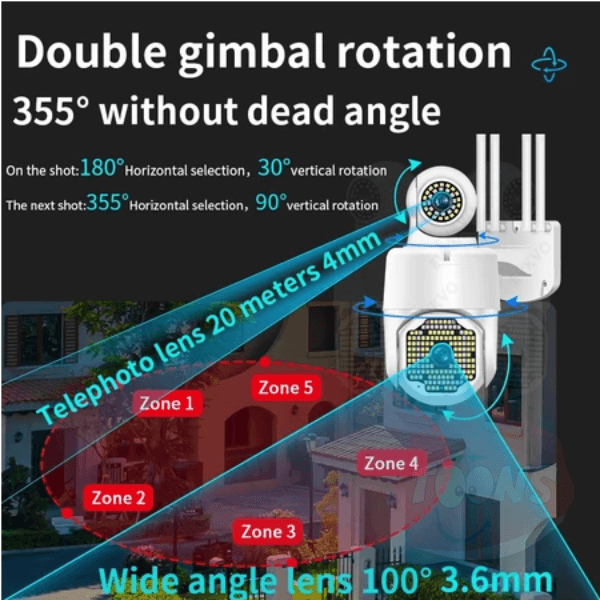 A004 CAMARA CON IA DUAL PTZ