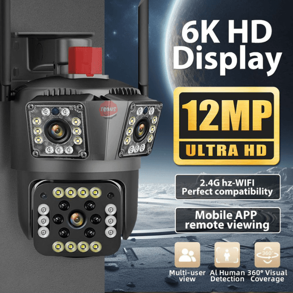 A010 camara para exterior 3 lentes wifi