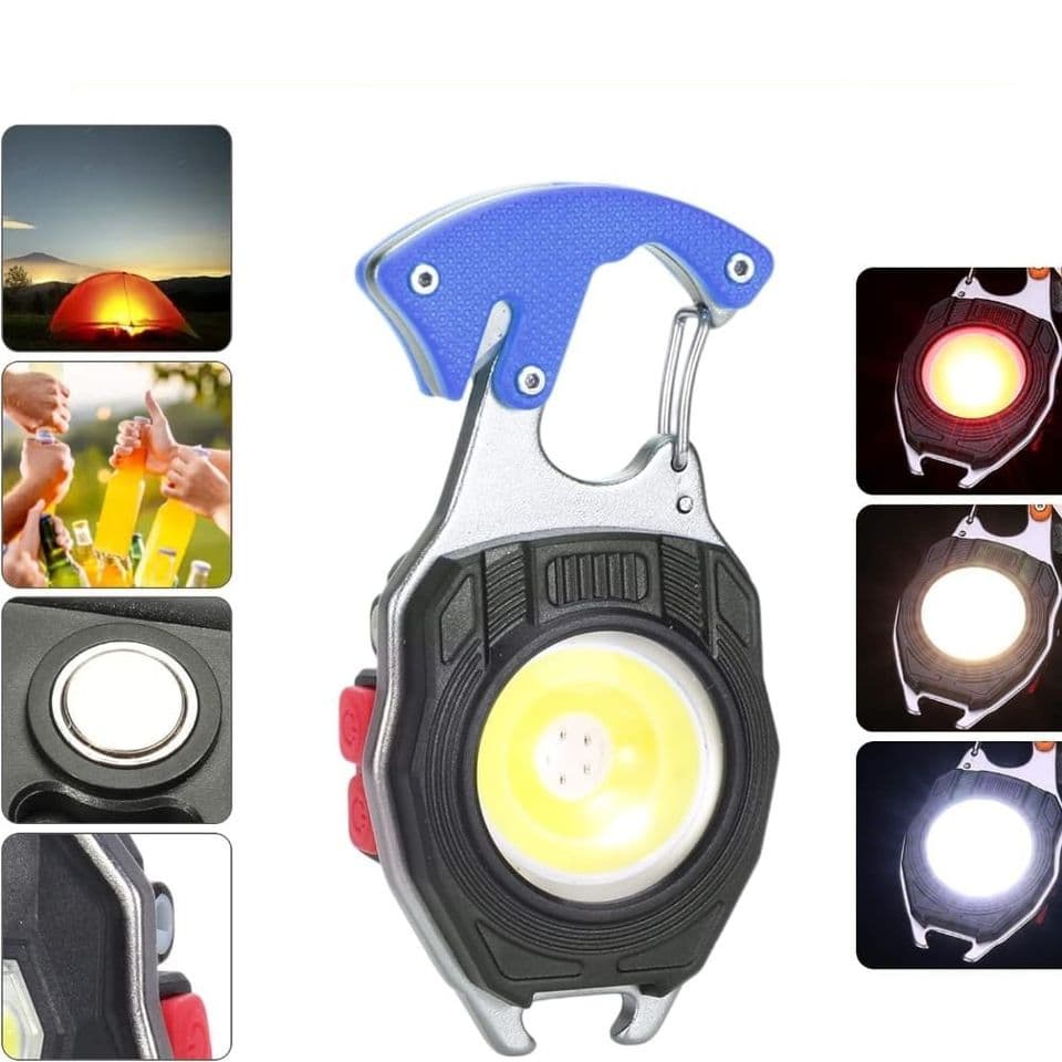 Linterna De Bolsillo Encendedor Destornillador Recargable Multifuncional