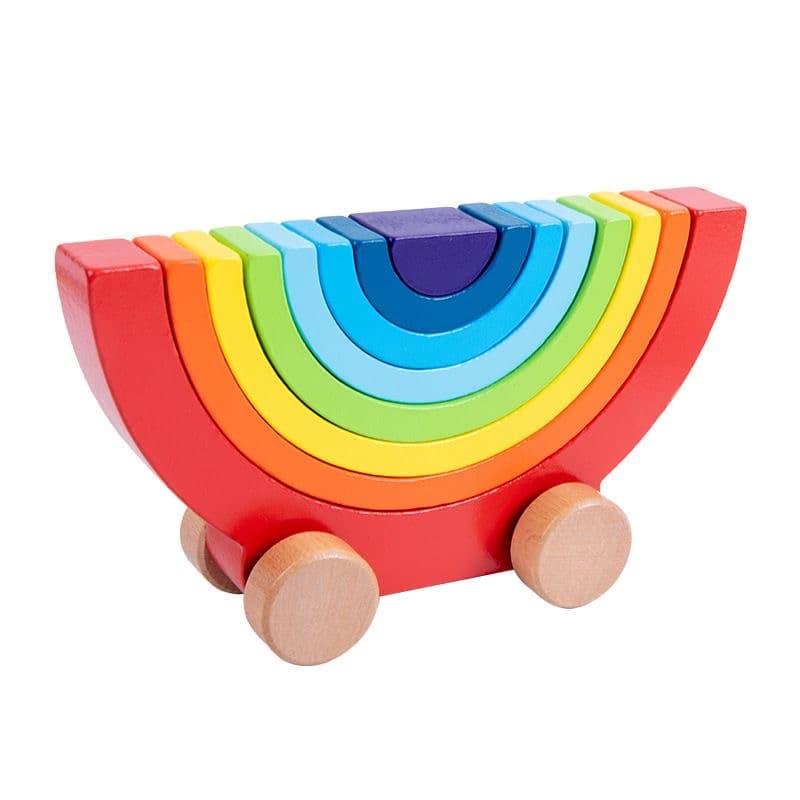 ARCOIRIS DE WALDORF JUGUETE DIDACTICO DE APILAR