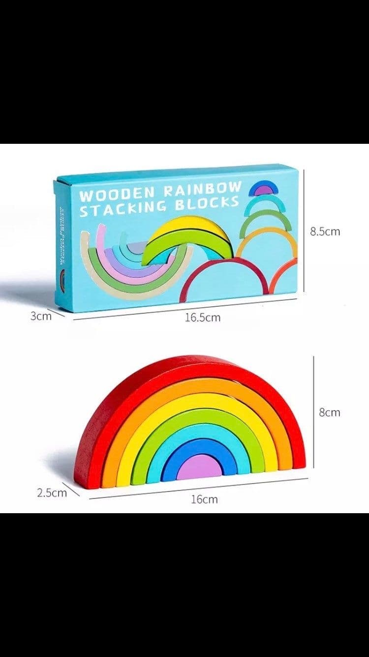 ARCOIRIS DE WALDORF JUGUETE DIDACTICO DE APILAR PEQUEÑO