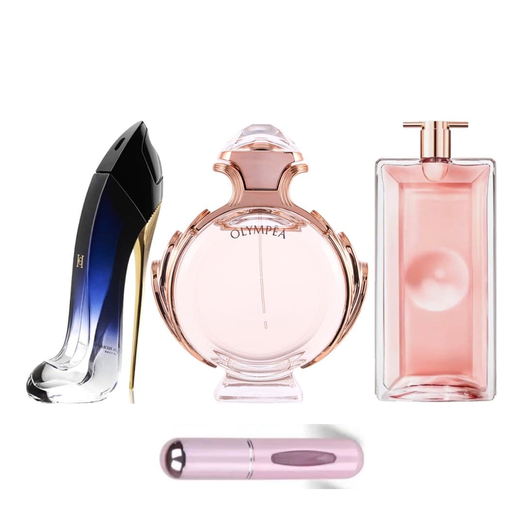 Good girl leguere 80ml +olympea 80ml + idole 100ml + perfumero