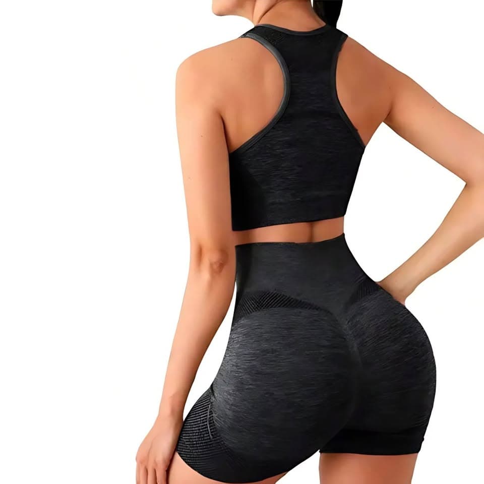Conjunto Deportivo Short + Top Esqueleto Push Up