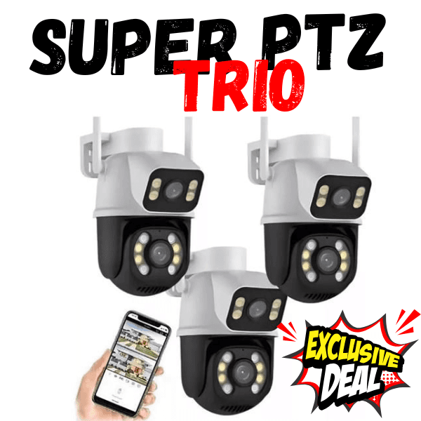 C013 Cámaras Trio “Visión Total 360° PTZ
