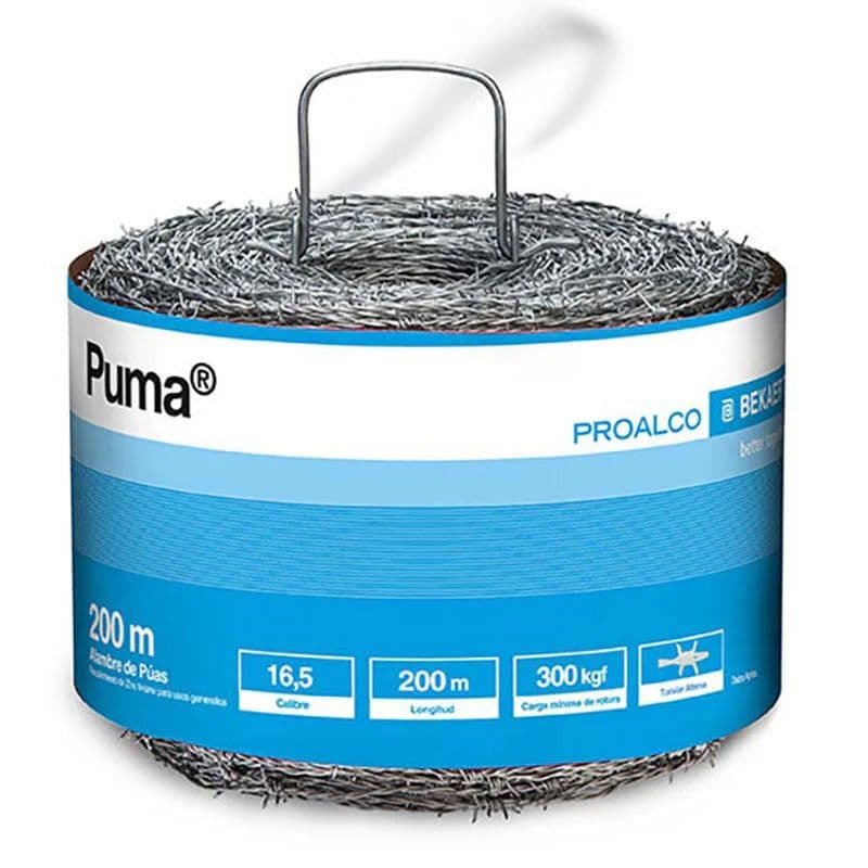 Alambre de puas calibre 16 x 200 mts