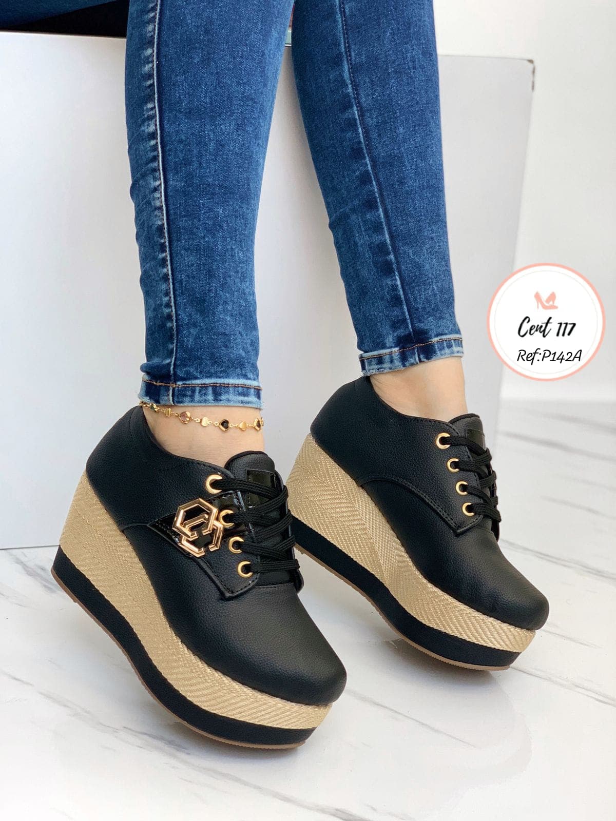 Referencia p142a negro beige siomh