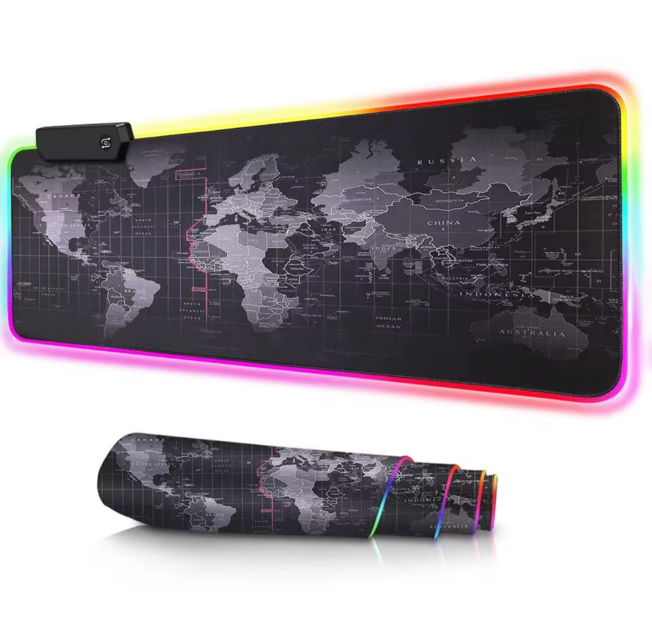  Mouse Pad Grande con Diseño de Mapa