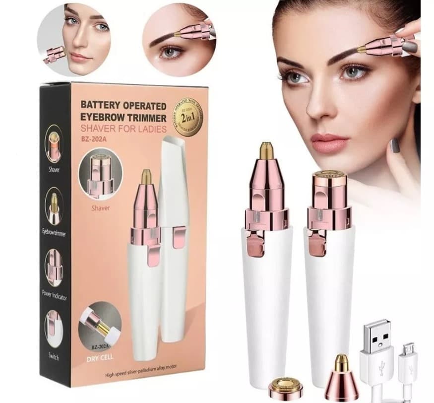 Depiladora Vello Facial-cejas 2en1 blanc