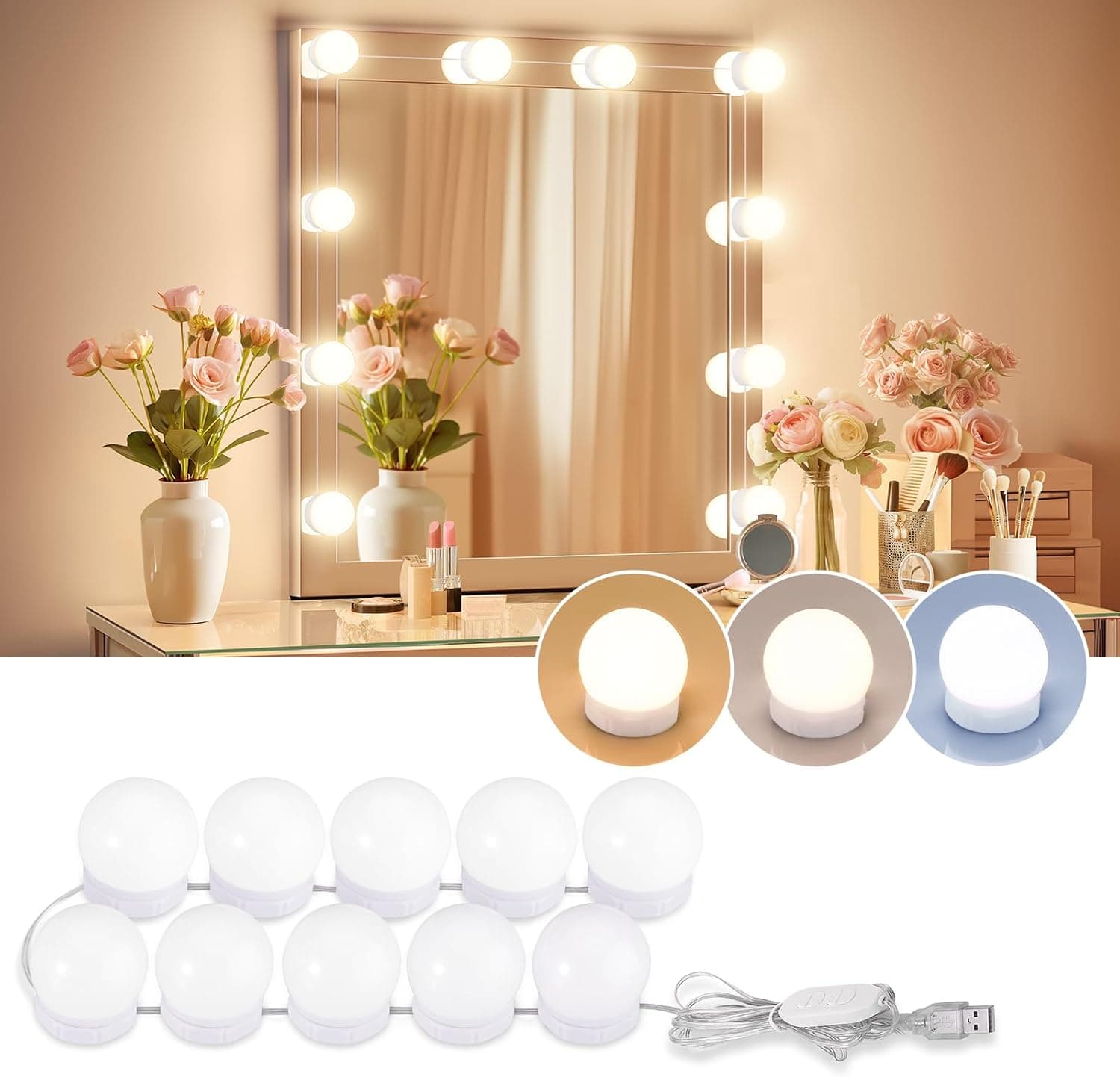  Luces LED de tocador