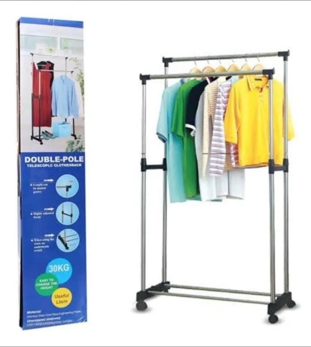 Tendedero de ropa doble