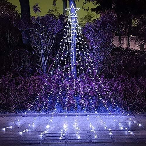  Led Con Forma De Árbol Solar 2 mt caída