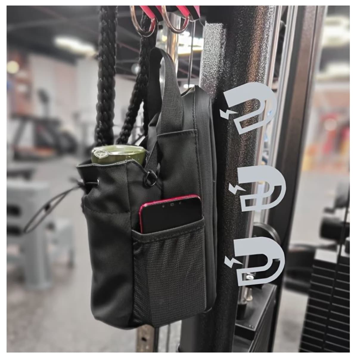  Bolso Cruzado Magnetico de Gimnasio