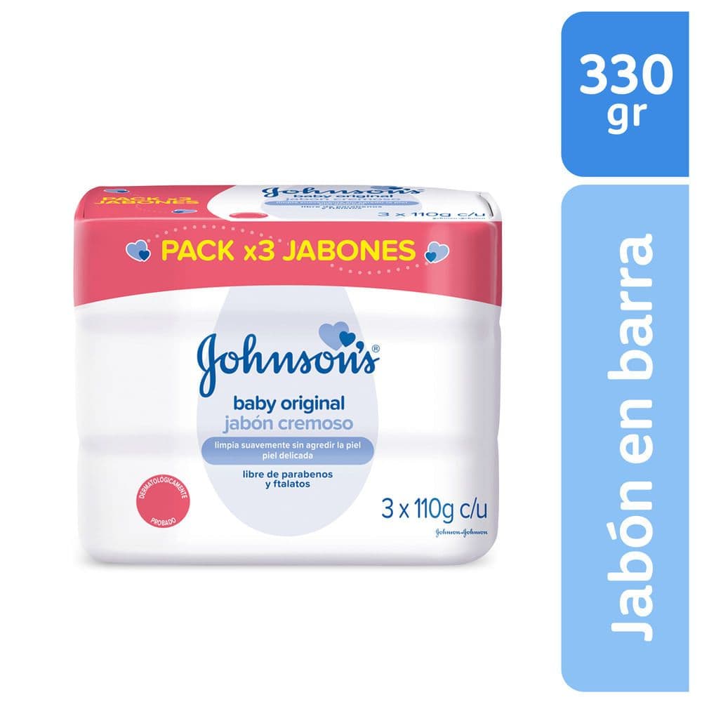 Jabón Bebé Johnson apos s Original Tripack 330 G