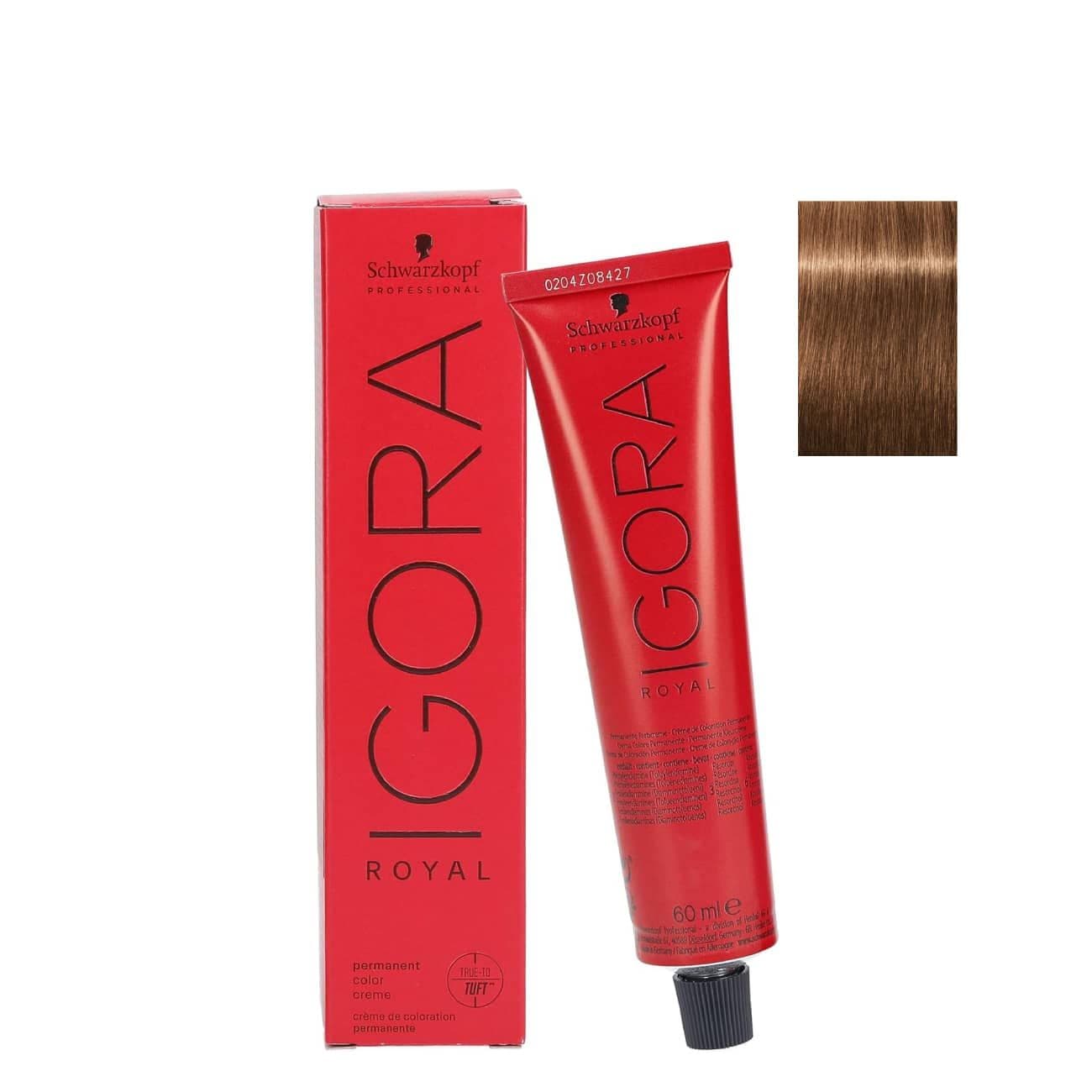 Schwarzkopf Igora Royal Color Permanente 7-65 Rubio Chocolate Dorado Medio 60 ml