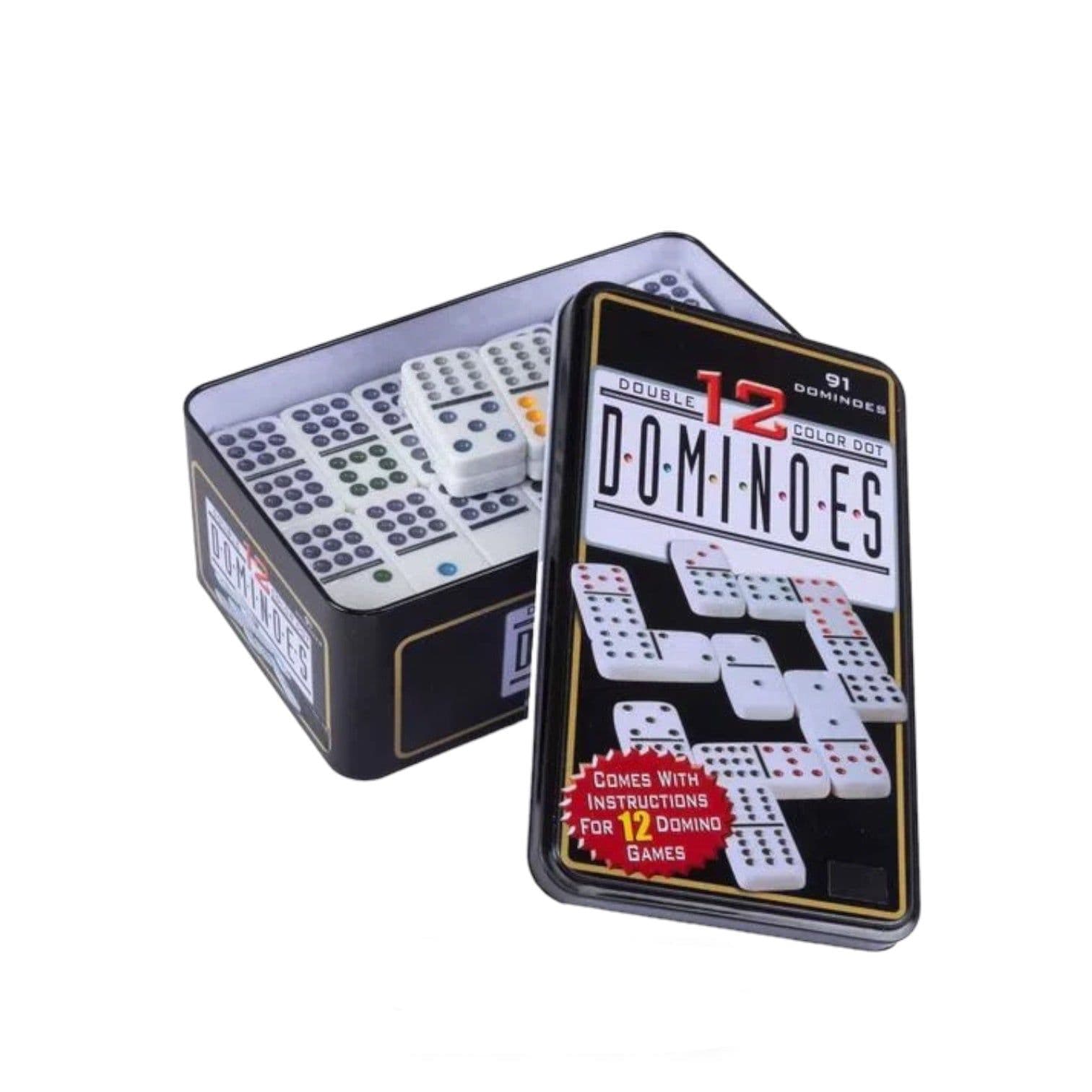 DOMINO 91 FICHAS CAJA METÁLICA VTR 61