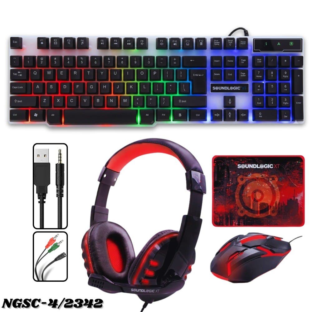 Combo Gamer Teclado Mouse Gamer 4 En 1