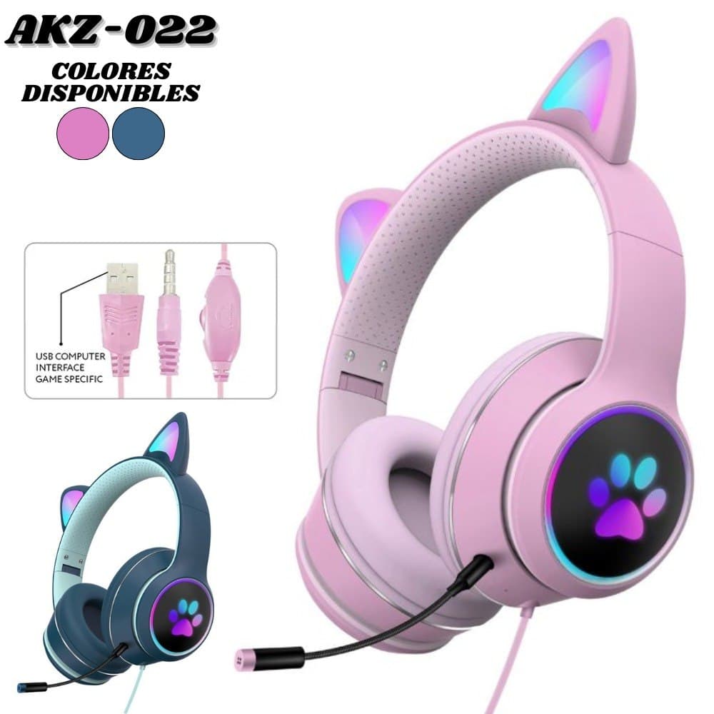Diadema Alambrica Gamer Akz-022