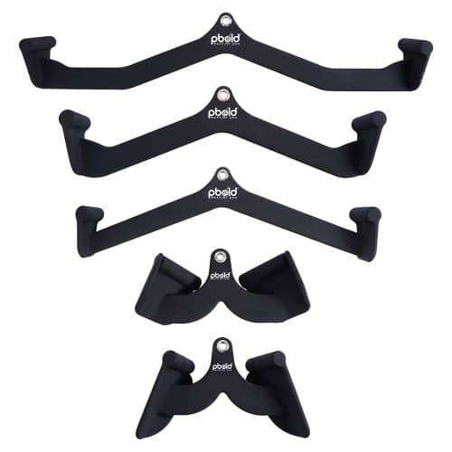 Agarres Accesorios Adaptaciones De Polea Cable Maquina Gimnasio Gym Negro Pbold