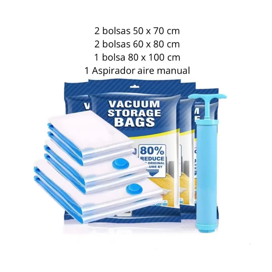 Bolsas Empacadora al Vacio Viaje Kit
