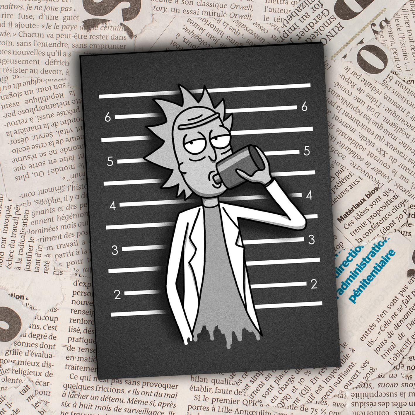 Cuadro Decorativo Moderno RickyMorty
