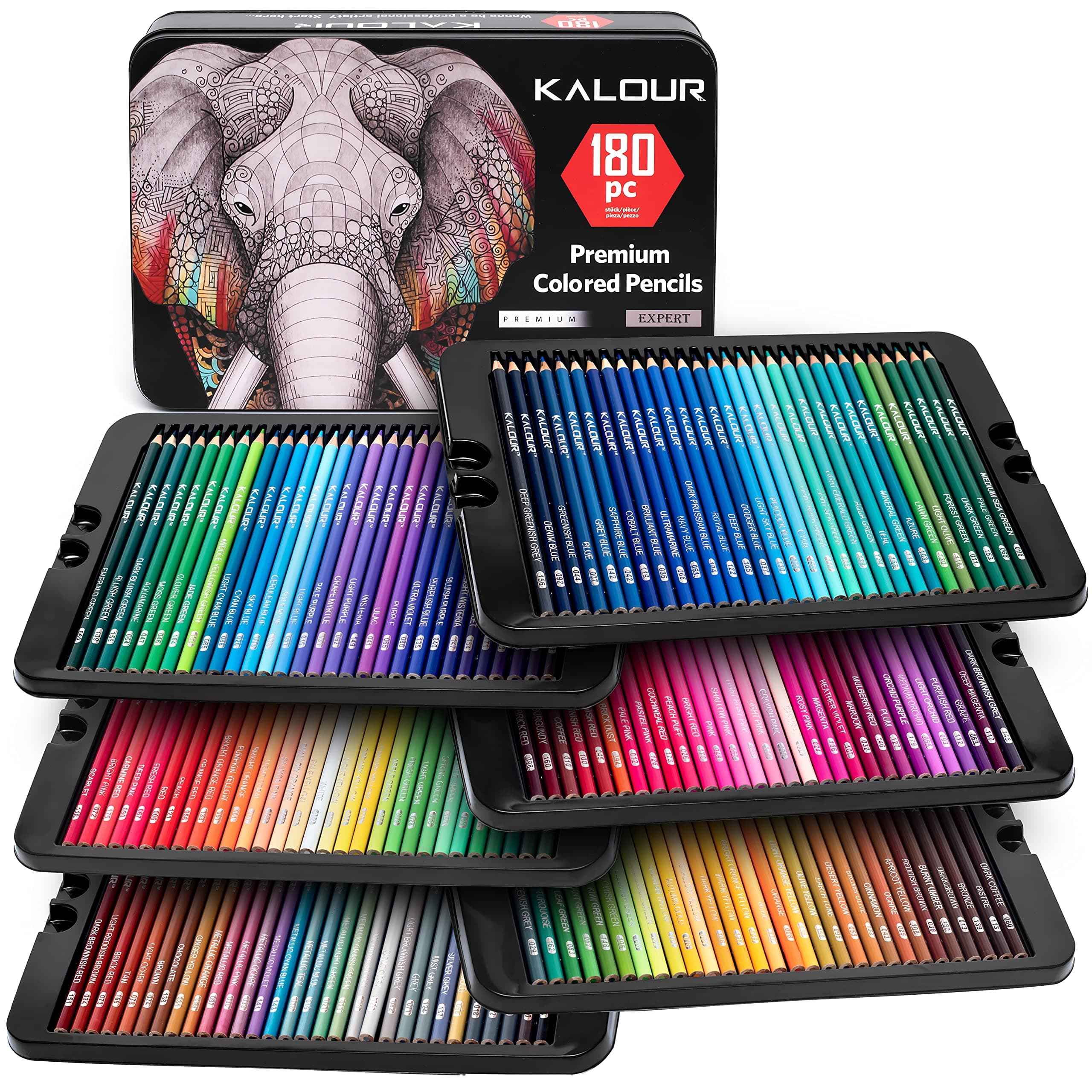 Set de 180 lápices de colores