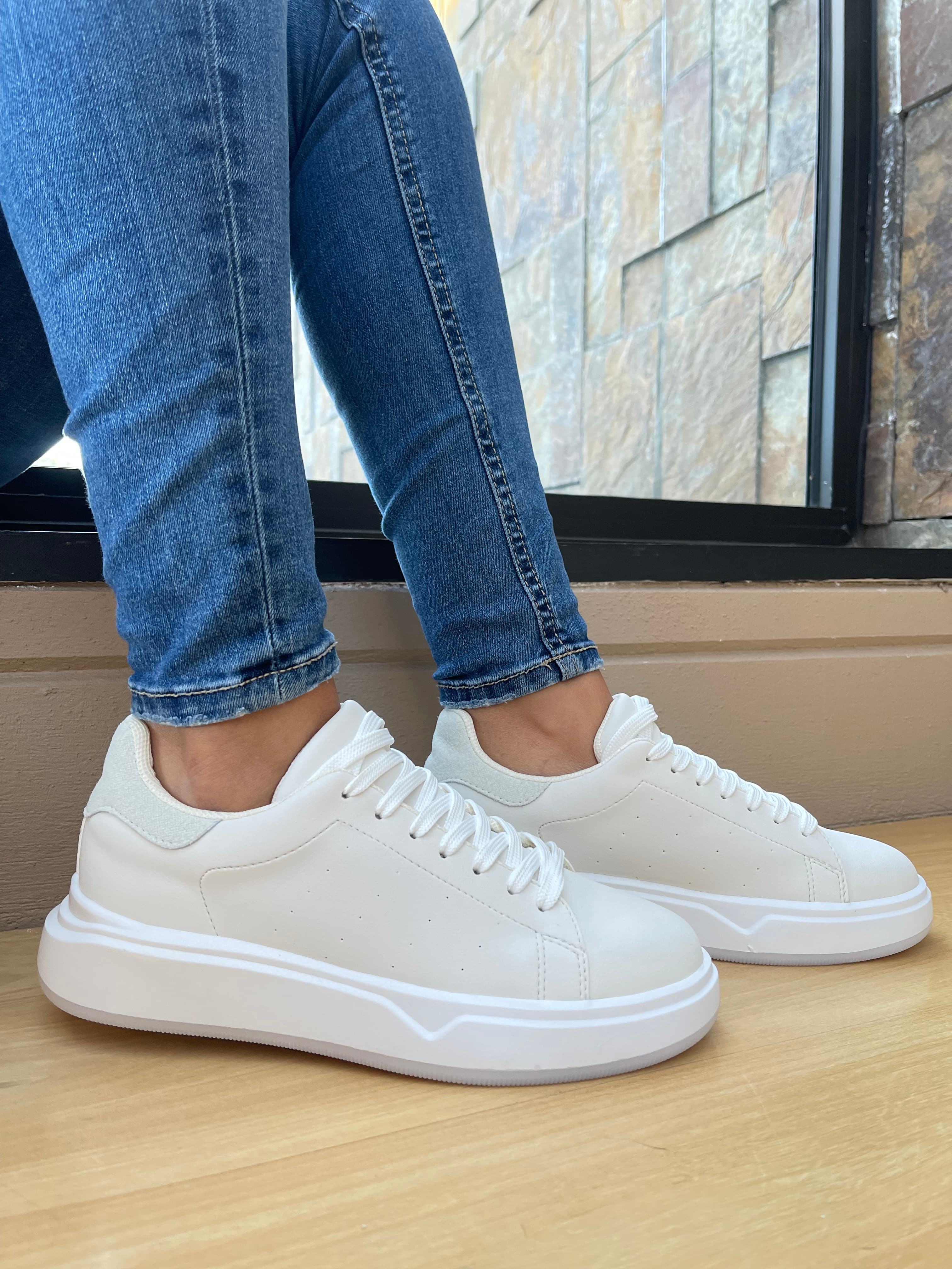 Tenis Casual Mambo Talco De Mujer