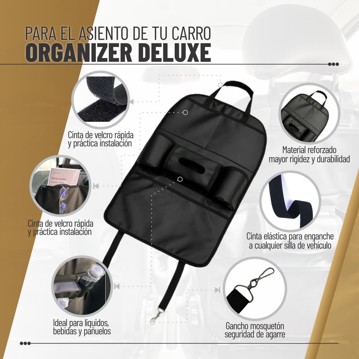 ORGANIZADOR DE CARRO DELUXE