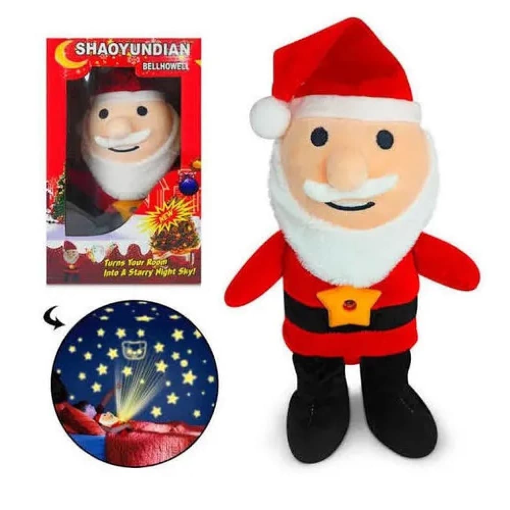 Peluche con Proyección de Luz Papá Noel