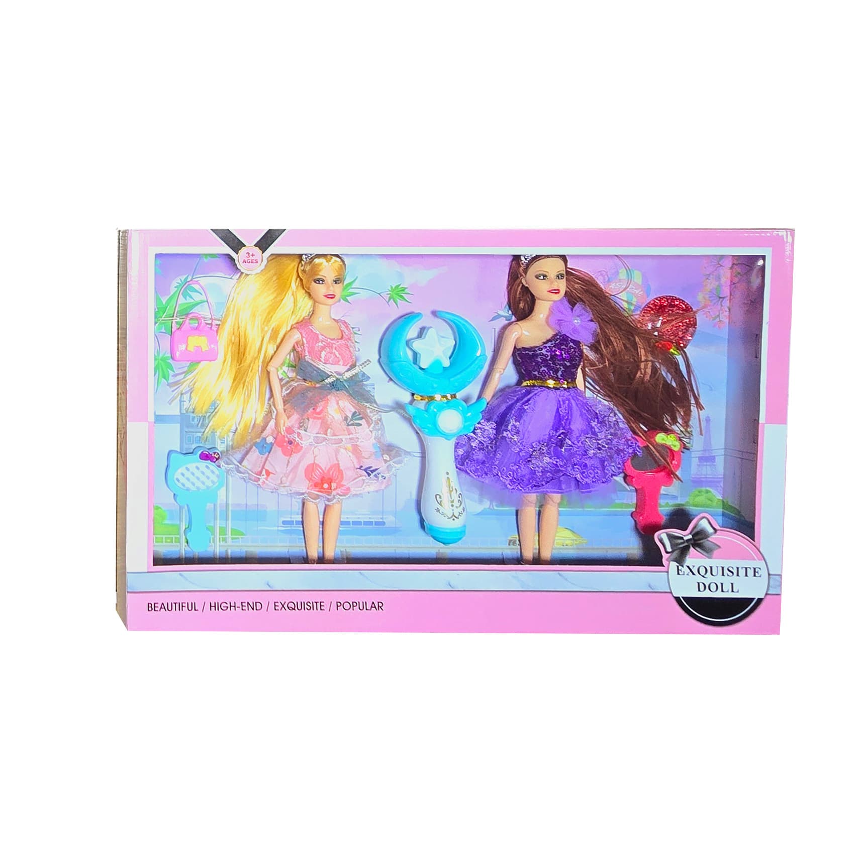 Muñecas Duo Vestidos Accesorio Hello Kit