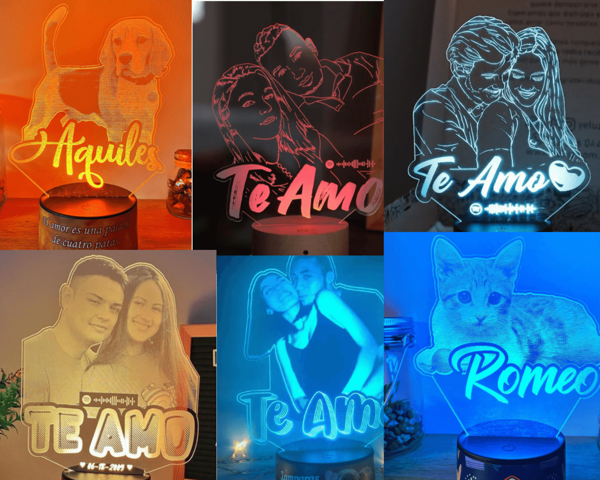Lámpara LED parlante personalizada